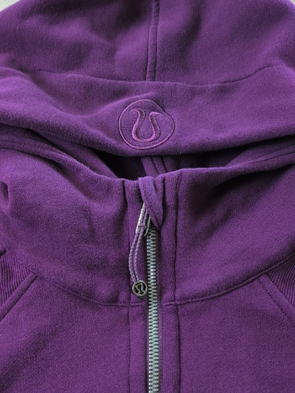 Lululemon Scuba Oversized Full-Zip Hoodie Dramatic Magenta Dark Purple Size M/L - Picture 6 of 16